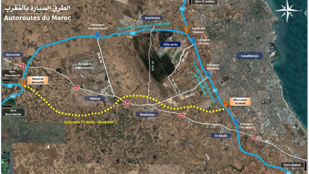 ADM : 2,5 Mds de DH pour la construction de l’autoroute Tit Mellil – Berrechid